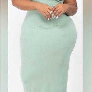 Elegant Mint Green Maxi Dress